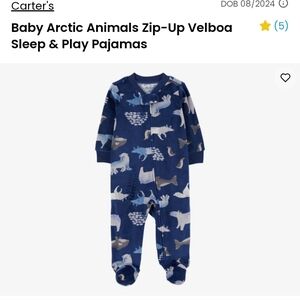 Carter's Blue Arctic Animals Pajamas